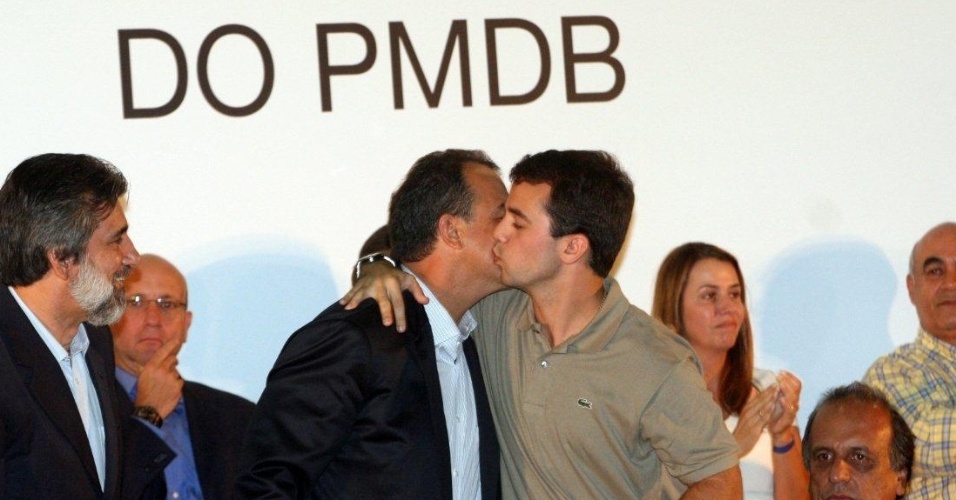 Juventude do PMDB no 2º Congresso da JPMDB, no Rio; Sérgio Cabral e Marco Antônio Cabral