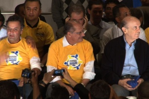 Aécio Neves, Geraldo Alckmin e José Serra