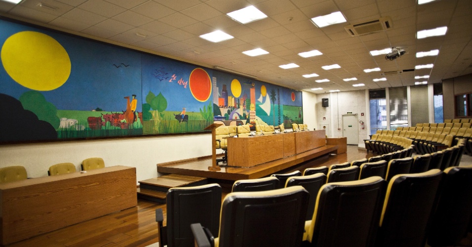 Sala usada para realização de encontros das comissões da Câmara de São Paulo