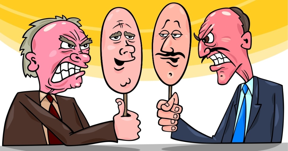 ilustração - debate entre políticos