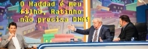 A ida de Lula com o pré-candidato do PT à Prefeitura de São Paulo, Fernando Haddad, também gerou piadas na internet