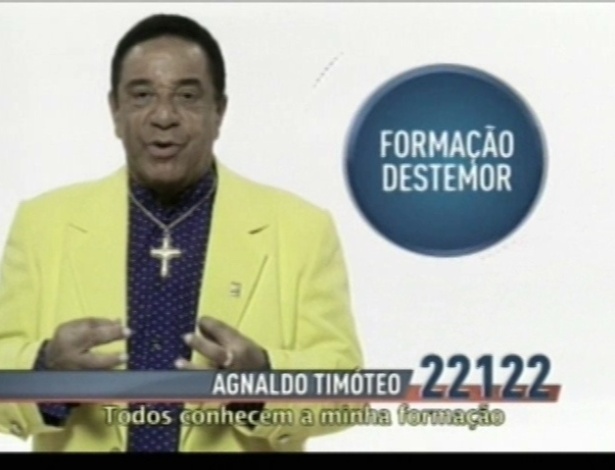 O cantor Agnaldo Timóteo (PR) é candidato a vereador em São Paulo