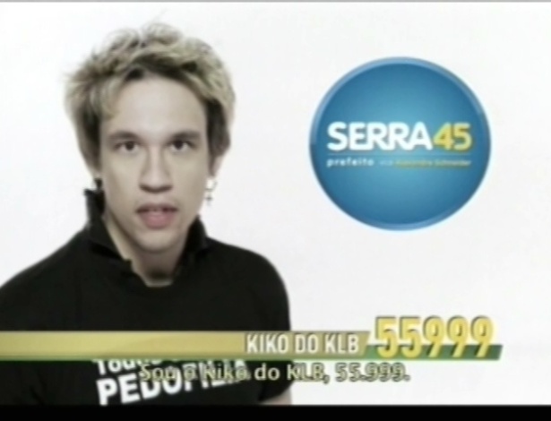 O cantor Kiko (PSD), da banda KLB, é candidato a vereador em São Paulo 