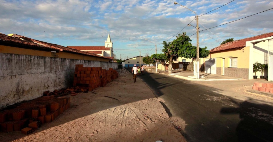 19.set.2012 - Vista da cidade de Ilha Grande, no Piauí