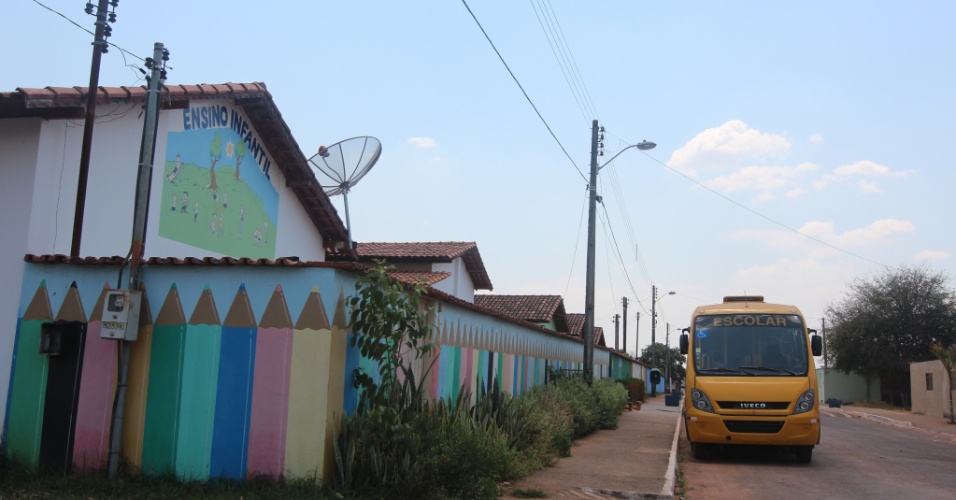 Escola na cidade de Fortaleza do Tabocão, no Tocantins