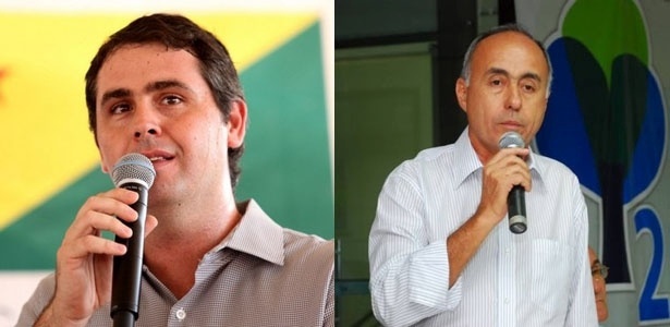 Marcus Alexandre (à esq.) e Tião Bocalom lideraram a disputa pela prefeitura desde o início da campanha