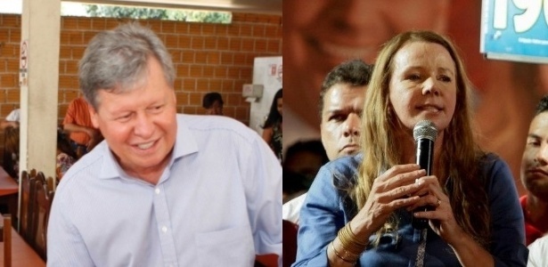 Disputa entre Arhur Virgílio (PSDB) (à esq.) e Vanessa Grazziotin (PC do B) (à dir.) foi marcada por ataques