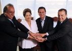 Após reeleição, Eduardo Paes se encontra com Dilma e Lula para agradecer apoio - Evaristo AS/AFP Photo