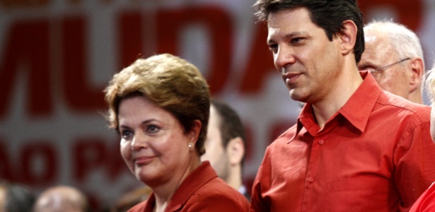 Em 2012, Dilma apareceu na campanha de Haddad